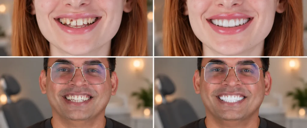 Smile Makeover Before and After