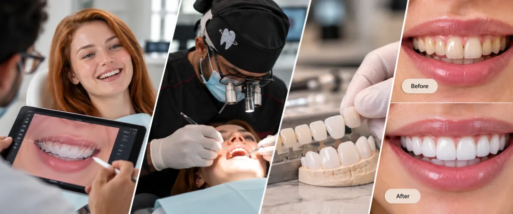 Hollywood Smile Makeover with Porcelain Veneers